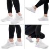 imageLamincoa Women Walking Shoes Non Slip Running Sneakers Lightweight Athletic Gym Workout Tennis ShoesWhite