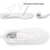 imageLamincoa Women Walking Shoes Non Slip Running Sneakers Lightweight Athletic Gym Workout Tennis ShoesWhite