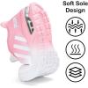 imageLamincoa Womens Air Running Shoes Lightweight Women Sneakers Air Cushion Walking Tennis Shoes for Women Size 9 White Pink
