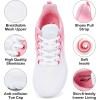 imageLamincoa Womens Air Running Shoes Lightweight Women Sneakers Air Cushion Walking Tennis Shoes for Women Size 9 White Pink