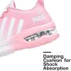 imageLamincoa Womens Air Running Shoes Lightweight Women Sneakers Air Cushion Walking Tennis Shoes for Women Size 9 White Pink