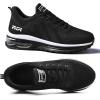 imageLamincoa Womens Cushion Sneakers Breathable Running Shoes Mesh Anti Slip Athletic Tennis Shoes for Outdooor Blacka Size 8