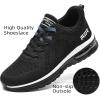 imageLamincoa Womens Cushion Sneakers Breathable Running Shoes Mesh Anti Slip Athletic Tennis Shoes for Outdooor Blacka Size 8