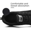 imageLamincoa Womens Cushion Sneakers Breathable Running Shoes Mesh Anti Slip Athletic Tennis Shoes for Outdooor Blacka Size 8