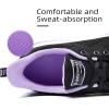 imageLamincoa Womens Running Shoes Lightweight Women Sneakers Cushion Walking Tennis Shoes for Women BlackPurple Size 65
