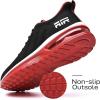 imageLamincoa Womens Running Shoes Tennis Gym Workout Walking Shoes Sneakers for Women Blackred Size 10