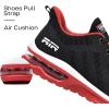 imageLamincoa Womens Running Shoes Tennis Gym Workout Walking Shoes Sneakers for Women Blackred Size 10