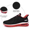imageLamincoa Womens Running Shoes Tennis Gym Workout Walking Shoes Sneakers for Women Blackred Size 10