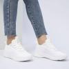 imageLamincoa Womens Walking Running Shoes Lace Up Lightweight Memory Foam Sneakers Comfort for Tennis Gym White Size 8
