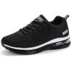 imageLamincoa Womens Athletic Running Shoes Cushion Mesh Sneakers Lightweight Tennis Sports Breathable Walking Easy Shoes Outdoor Black Size 75