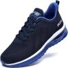 imageLamincoa Womens Running Shoes Gym Workout Tennis Walking Shoe Sneakers for Women BlackBlue Size 8