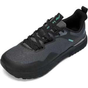 imageLamincoa Wide Mens Sneakers Walking Tennis Shoes Trail Running Shoe Outdoor Hiking SneakerBlackGrey