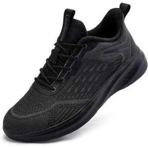 imageLamincoa Women Walking Shoes Non Slip Running Sneakers Lightweight Athletic Gym Workout Tennis ShoesBlack