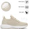 imageLamincoa Women Slip on Walking Shoes Lightweight Running Shoes Casual Workout Gym Tennis Sneakers for WomenBeige