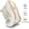 imageLamincoa Women Slip on Walking Shoes Lightweight Running Shoes Casual Workout Gym Tennis Sneakers for WomenBeige