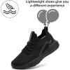 imageLamincoa Women Slip on Walking Shoes Lightweight Running Shoes Casual Workout Gym Tennis Sneakers for WomenBlack