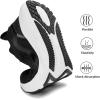 imageLamincoa Women Slip on Walking Shoes Lightweight Running Shoes Casual Workout Gym Tennis Sneakers for WomenBlackWhite