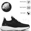 imageLamincoa Women Slip on Walking Shoes Lightweight Running Shoes Casual Workout Gym Tennis Sneakers for WomenBlackWhite