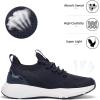 imageLamincoa Women Slip on Walking Shoes Lightweight Running Shoes Casual Workout Gym Tennis Sneakers for WomenBlue