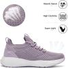 imageLamincoa Women Slip on Walking Shoes Lightweight Running Shoes Casual Workout Gym Tennis Sneakers for WomenPurple
