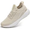 imageLamincoa Women Slip on Walking Shoes Lightweight Running Shoes Casual Workout Gym Tennis Sneakers for WomenBeige