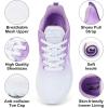 imageLamincoa Womens Air Running Shoes Lightweight Women Sneakers Air Cushion Walking Tennis Shoes for Women Size 55 White Purple