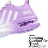 imageLamincoa Womens Air Running Shoes Lightweight Women Sneakers Air Cushion Walking Tennis Shoes for Women Size 55 White Purple