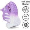 imageLamincoa Womens Air Running Shoes Lightweight Women Sneakers Air Cushion Walking Tennis Shoes for Women Size 55 White Purple