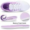imageLamincoa Womens Air Running Shoes Lightweight Women Sneakers Air Cushion Walking Tennis Shoes for Women Size 55 White Purple