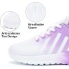 imageLamincoa Womens Air Running Shoes Lightweight Women Sneakers Air Cushion Walking Tennis Shoes for Women Size 55 White Purple