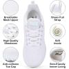 imageLamincoa Womens Running Shoes Lightweight Women Sneakers Cushion Walking Tennis Shoes for Women All White Size 6