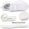 imageLamincoa Womens Running Shoes Lightweight Women Sneakers Cushion Walking Tennis Shoes for Women All White Size 6