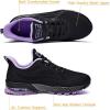 imageLamincoa Womens Running Shoes Athletic Women Sneakers Non Slip Womens Tennis ShoesBlackpurple