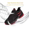 imageLamincoa Womens Running Shoes Athletic Women Sneakers Non Slip Womens Tennis ShoesBlackred