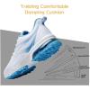 imageLamincoa Womens Running Shoes Athletic Women Sneakers Non Slip Womens Tennis ShoesWhiteblue