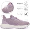 imageLamincoa Womens Walking Lightweight Shoes Non Slip Running Sneakers Tennis Outdoor Workout Shoes for WomenPurple
