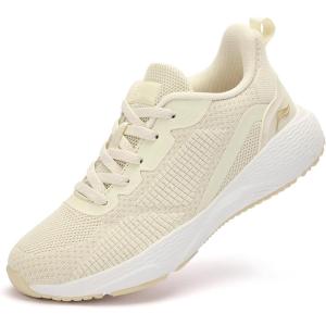 imageLamincoa Womens Walking Lightweight Shoes Non Slip Running Sneakers Tennis Outdoor Workout Shoes for WomenBeige