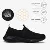 imageLamincoa Womens Comfort Walking Shoes Casual Slip on Sneakers Lightweight Breathable Mesh Athletic Shoes Black 65