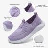 imageLamincoa Womens Walking Shoes Comfortable Mesh Slip on Easy Sneakers Outdoor Lightweight Shoes Purple 10