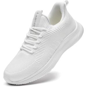 imageLamincoa Running Shoes for Womens Sports Fashion Sneakers Walking Fitness Jogging Athletic Road Casual Footwear Indoor OutdoorThicken White Size 6