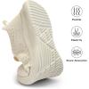 imageLamincoa Womens Slip On Walking Shoes Non Slip Casual Road Running Lightweight Mesh Fashion Sneakers for Gym Travel WorkoutBeige