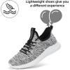 imageLamincoa Womens Slip On Walking Shoes Non Slip Casual Road Running Lightweight Mesh Fashion Sneakers for Gym Travel WorkoutBlackgray