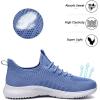 imageLamincoa Womens Slip On Walking Shoes Non Slip Casual Road Running Lightweight Mesh Fashion Sneakers for Gym Travel WorkoutBlue