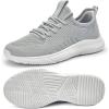imageLamincoa Womens Slip On Walking Shoes Non Slip Casual Road Running Lightweight Mesh Fashion Sneakers for Gym Travel WorkoutLightgrey