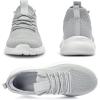 imageLamincoa Womens Slip On Walking Shoes Non Slip Casual Road Running Lightweight Mesh Fashion Sneakers for Gym Travel WorkoutLightgrey