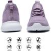 imageLamincoa Womens Slip On Walking Shoes Non Slip Casual Road Running Lightweight Mesh Fashion Sneakers for Gym Travel WorkoutPurple