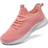 imageLamincoa Womens Slip On Walking Shoes Non Slip Casual Road Running Lightweight Mesh Fashion Sneakers for Gym Travel WorkoutOrange