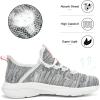 imageLamincoa Women Walking Sneakers Slip on Running Sneaker Non Slip Tennis Lightweight Shoe Sport Gym Casual Shoes WorkoutAshwhite