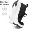 imageLamincoa Women Walking Sneakers Slip on Running Sneaker Non Slip Tennis Lightweight Shoe Sport Gym Casual Shoes WorkoutBlackWhite