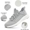 imageLamincoa Women Walking Sneakers Slip on Running Sneaker Non Slip Tennis Lightweight Shoe Sport Gym Casual Shoes WorkoutLightgrey